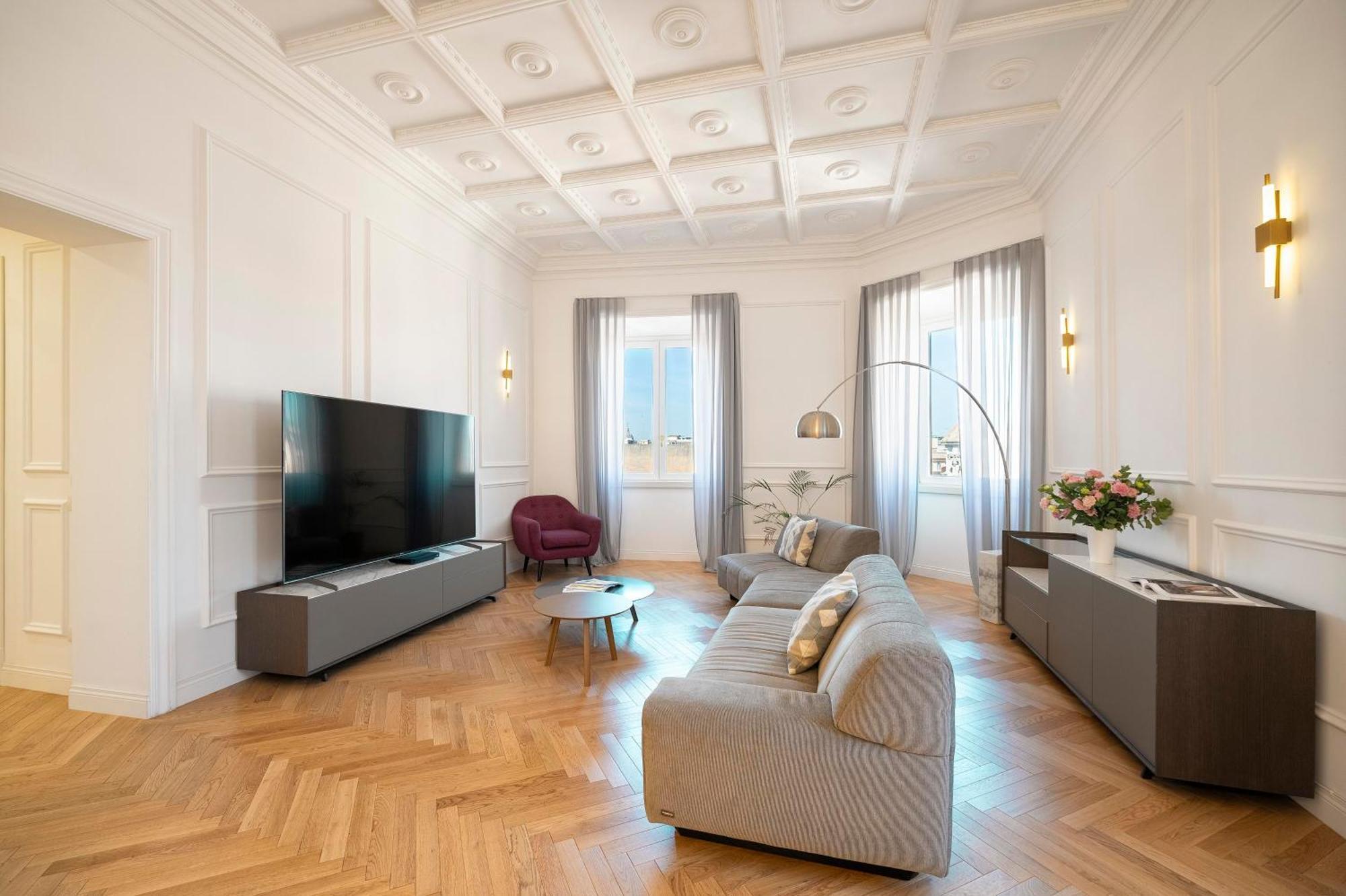 Sjr Luxury Apartment Trevi Fountain Рим Екстериор снимка